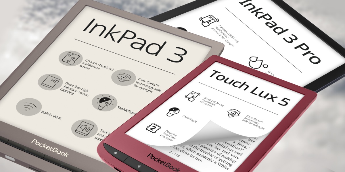 Firmwareversie 6.7 voor vijf PocketBook-modellen: beter geluid en andere verbeteringen